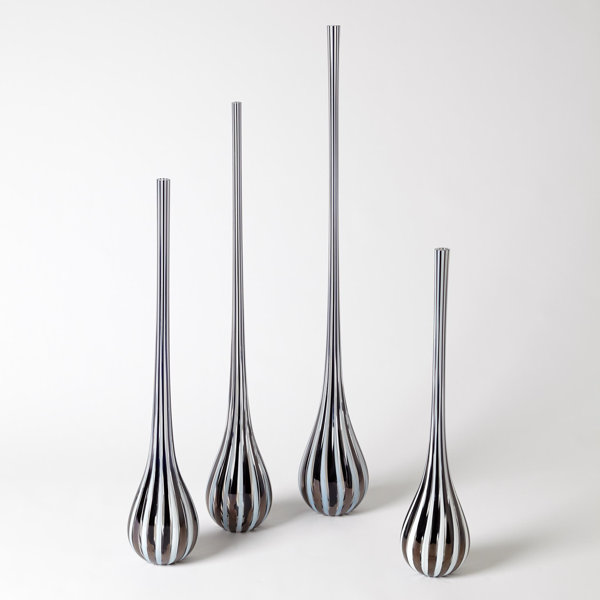 Global Views Black and White Striped Vase Wayfair